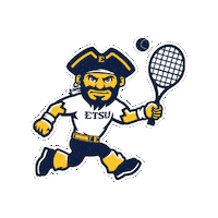 etsu_bucs tennis tennessee buccaneers bucs Sticker