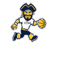 etsu_bucs basketball tennessee buccaneers bucs Sticker