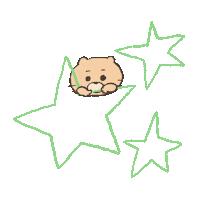 tsumupapa cat rainbow star sparkle Sticker