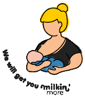 Mom Breastfeeding Sticker by Milkin More