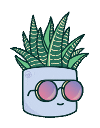 Artreleaf smile illustration green plant Sticker