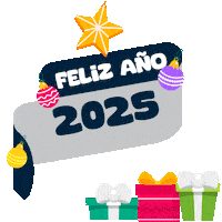 Sacosagroindustriales new year año nuevo feliz 2025 feliz año 2025 Sticker