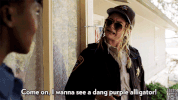 dirk gently purple alligator GIF by BBC America