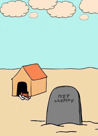 DaemonAdventures sad time spooky rip GIF