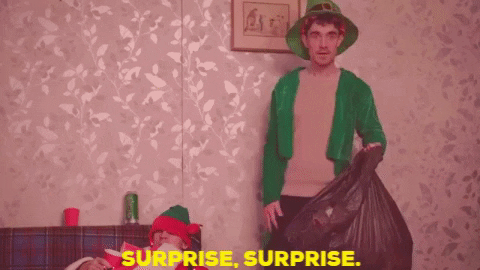 Party Surprise GIF by FoilArmsandHog