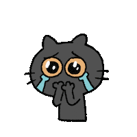 Cat Almost Cry Sticker