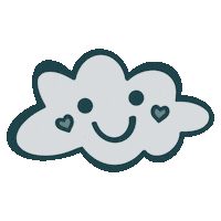badmoodrising happy cloud heart cloud love cloud badmoodrising Sticker
