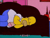 Tired Season 7 GIF by The Simpsons