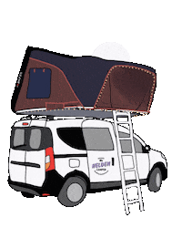 Van Camping Sticker by Andrea Voss