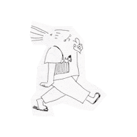 Walk Doodle Sticker