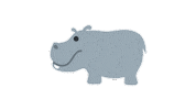 emojivid animals emoji emojivid hippopotamus Sticker