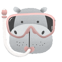 Water Hippo Sticker
