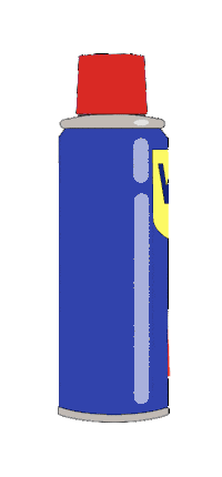 wd-40 spin Sticker by ol-el