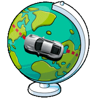 Cars Traveling Sticker by Porsche 