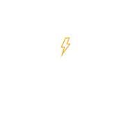 Lightning Bolt Rock Sticker by Route One Apparel