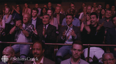 dan levy applause GIF by CBC