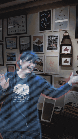 Hologram GIF by Maker House Co.