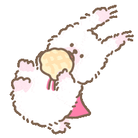 Rabbit Eating Sticker by koimoffee