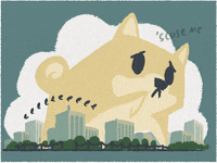 awkward shiba inu GIF by Daryl Alexsy