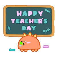Happy Teachers Day Sticker by DINOSALLY