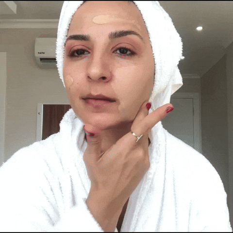 Applying Foundation With Fingers GIF by Ejollify Beauty