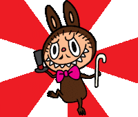 Kasingthemonster good monster labubu the monsters Sticker