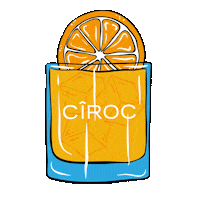 orange spinning Sticker by CIROC Vodka