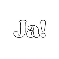 Black And White Yes Sticker