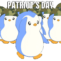 Saluting War Sticker by Pudgy Penguins