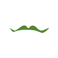 Moustache Sticker by Lemery Games
