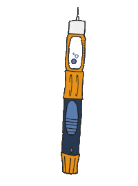 type one diabetes Sticker by T1D LYF