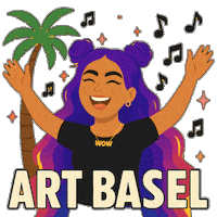 Happy Palm Tree Sticker by World Of Women