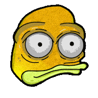 shrempin crypto sun nft yellow Sticker