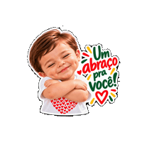 nossobrasileirinho amor carinho abraco afeto Sticker