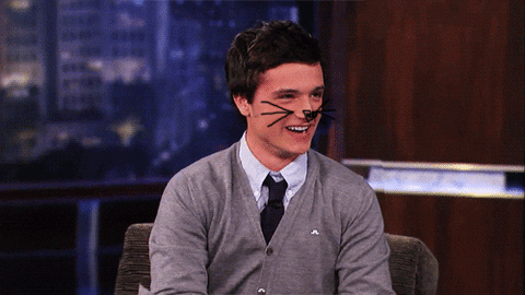 josh hutcherson kitty GIF