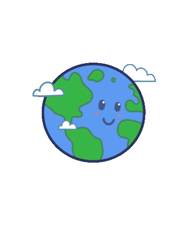 Around The World Earth Sticker