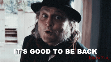 Glad To Be Back Johnny Depp GIF by Ebenezer Movie