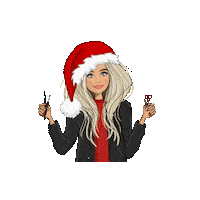 Merry Christmas Sticker by Manon - De La Rouge
