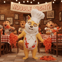 Happy Italian Restaurant GIF by Doge Pound
