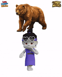 Bear Warning GIF by Zhotcita