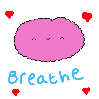Chill Breathe Sticker by The Squibbles