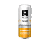Soft Drink Peach Sticker by AQUA Carpatica