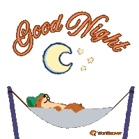 Good Night Sleeping Sticker by WorkBeaver