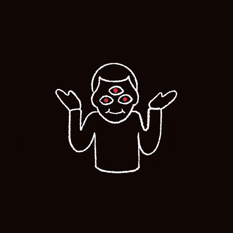 Third Eye Shrug GIF by Chris