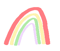 painteddreamsco rainbow magic color lines Sticker