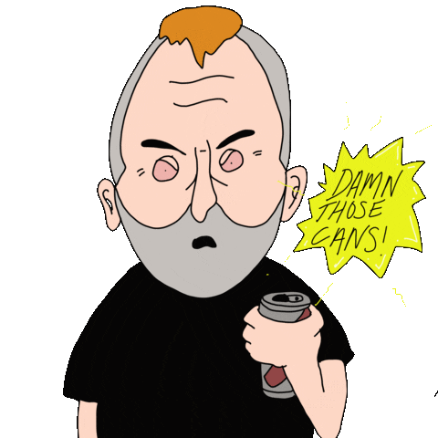 Angry Beer Sticker