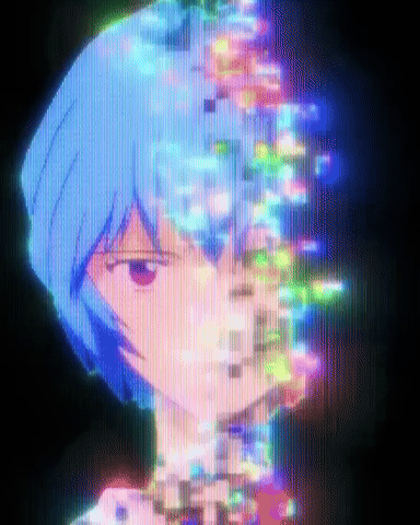 Neon Genesis Evangelion Glitch GIF