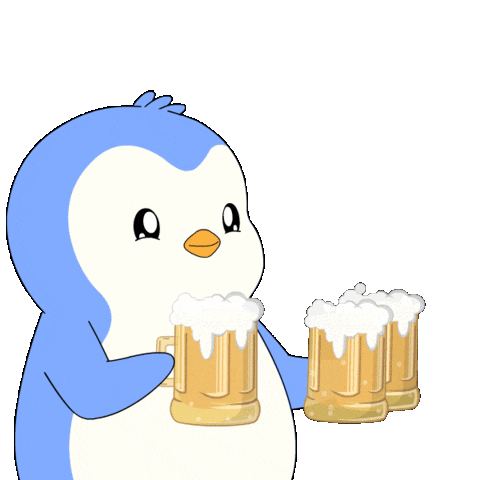 Cold Beer Sticker by Pudgy Penguins