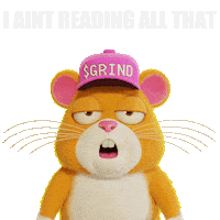Hamster Too Long Didnt Read Sticker by Grind