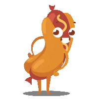 hot dog twerk Sticker by Loot Crate